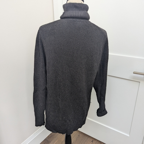 Zara Knit thick and soft turtleneck sweater with buttons - Picture 5 of 5